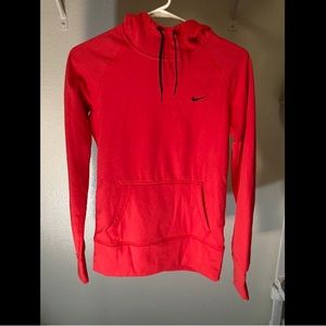 Nike red orange hoodie